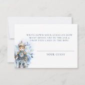 Een Kleine Prins Koninklijk Blauwe Shower Kusjes Kaart (Achterkant)