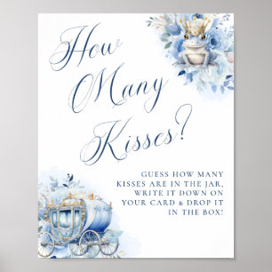 Een Kleine Prins Koninklijk Blauwe Shower Kusjes Poster