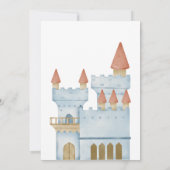 Een kleine prins met kasteel Baby shower Kaart (Achterkant)