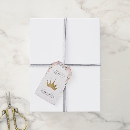 Een kleine prinses cadeaulabel (Met Touw)