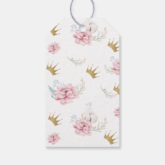 Een kleine prinses cadeaulabel (Achterkant)