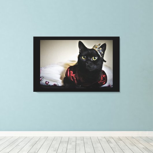 Een kleine prinses canvas afdruk (Insitu (Houten vloer))