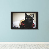 Een kleine prinses canvas afdruk (Insitu (Houten vloer))