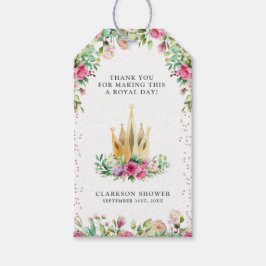 Een kleine prinses Floral Cadeaulabel