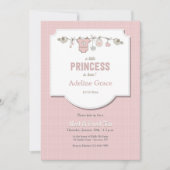 Een kleine prinses is hier ontmoeten en begroeten kaart (Voorkant)