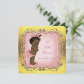 Een kleine prinses is op haar weg Etnisch Baby sho Kaart (Staand voorkant)