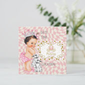 Een kleine prinses is op komst.  kaart (Staand voorkant)