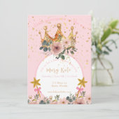 Een kleine prinses is op weg naar de kroon kaart (Staand voorkant)