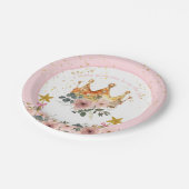 Een kleine prinses is op weg naar de kroon papieren bordje (Gekanteld)