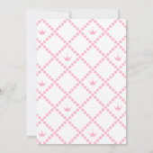 Een kleine prinses is op weg uitnodiging (Achterkant)