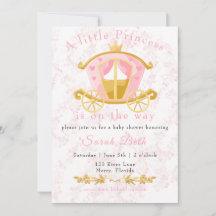 Een kleine prinses is op weg uitnodiging