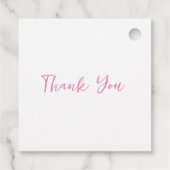 Een kleine prinses is op weg uitnodiging bedankjes labels (Achterkant)