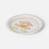 Een kleine prinses is op weg uitnodiging papieren bordje (Gekanteld)