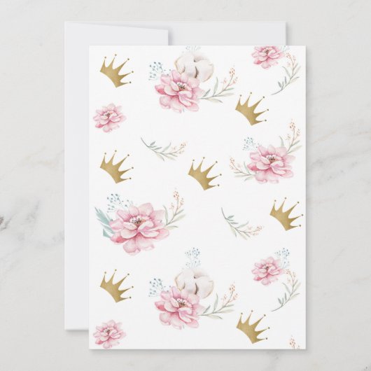 Een kleine prinses kaart (Achterkant)