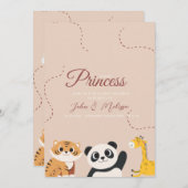 Een kleine prinses komt eraan kaart (Voorkant / Achterkant)