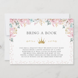 Een kleine prinses neemt een boek mee kaart