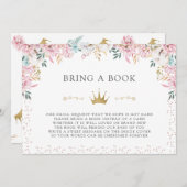 Een kleine prinses neemt een boek mee kaart (Voorkant / Achterkant)