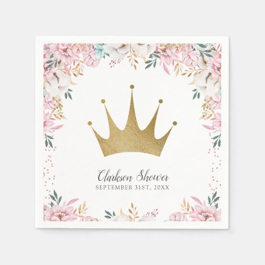 Een kleine prinses servet (Voorkant)