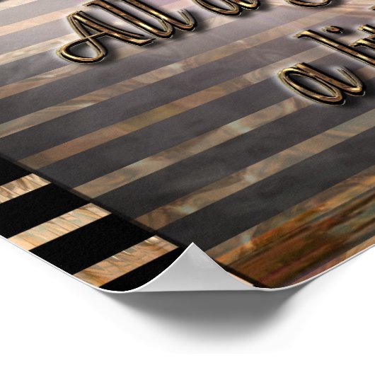 Een kleine privacy (Poster) Poster (Hoek)