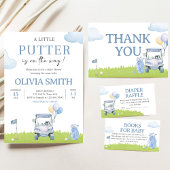 Een Kleine Putter Golf Baby Shower Kaart