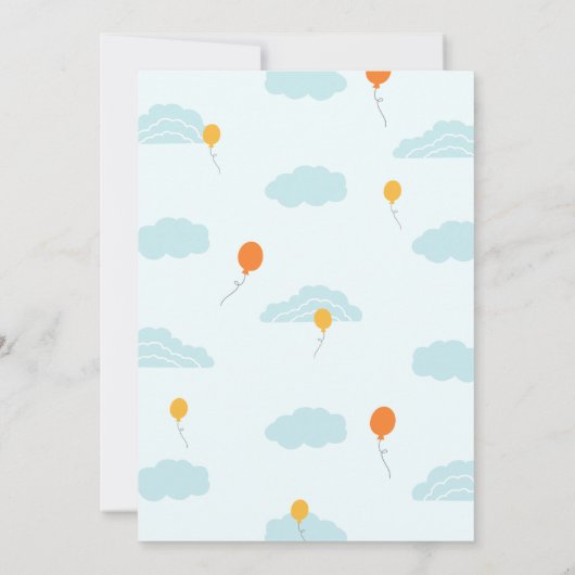 Een kleine Ray Sunshine Baby shower nodigt uit Kaart (Achterkant)