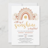 Een kleine Ray Sunshine Boho Rainbow-Baby shower Kaart (Voorkant)