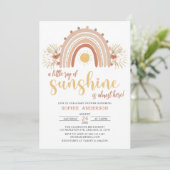 Een kleine Ray Sunshine Boho Rainbow-Baby shower Kaart (Staand voorkant)