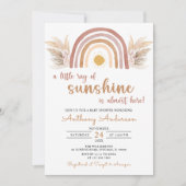 Een kleine Ray Sunshine Boho Rainbow-Baby shower Kaart (Voorkant)