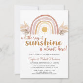 Een kleine Ray Sunshine Boho Rainbow-Baby shower Kaart (Voorkant)