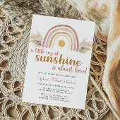 Een kleine Ray Sunshine Boho Rainbow-Baby shower Kaart