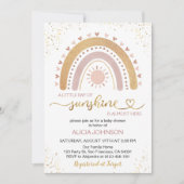 Een kleine Ray Sunshine Boho Rainbow-Baby shower Kaart (Voorkant)