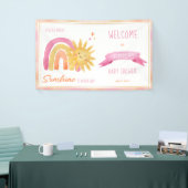 Een kleine Ray Sunshine Girl Baby shower Banner (Beurs)