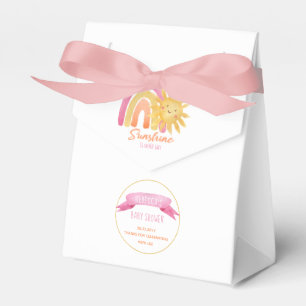 Een kleine Ray Sunshine Girl Baby shower Favor B Bedankdoosjes