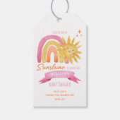 Een kleine Ray Sunshine Girl Baby shower Favor B Cadeaulabel (Voorkant)