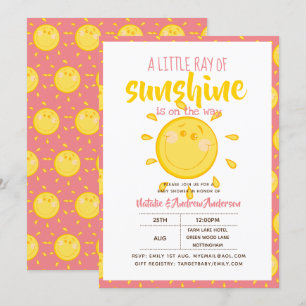 Een kleine Ray SUNSHINE is onderweg - Roze Kaart