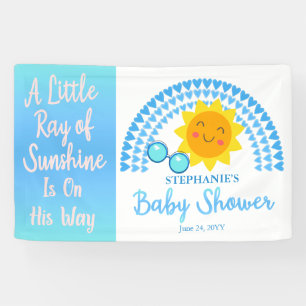 Een kleine Ray SunshineBoy Baby shower Spandoek