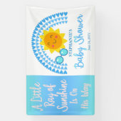 Een kleine Ray SunshineBoy Baby shower Spandoek (Verticaal)