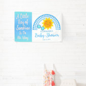 Een kleine Ray SunshineBoy Baby shower Spandoek (Insitu)