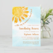 Een kleine Ray van de Sunshine Grandbaby Shower Kaart (Staand voorkant)