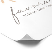 Een kleine Ray van Sunshine Baby shower Favors Sig Poster (Hoek)