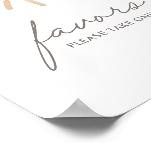 Een kleine Ray van Sunshine Baby shower Favors Sig Poster (Hoek)