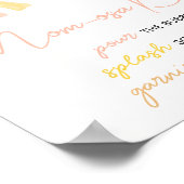 Een kleine Ray van Sunshine Baby shower Moeder Osa Poster (Hoek)