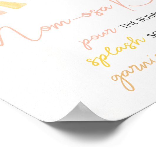 Een kleine Ray van Sunshine Baby shower Moeder Osa Poster (Hoek)