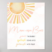 Een kleine Ray van Sunshine Baby shower Moeder Osa Poster (Voorkant)