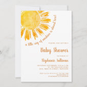Een kleine Ray van Sunshine Boho Baby shower Kaart (Voorkant)