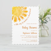 Een kleine Ray van Sunshine Boho Baby shower Kaart (Staand voorkant)