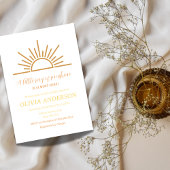 Een kleine Ray van Sunshine Boho Baby shower Kaart