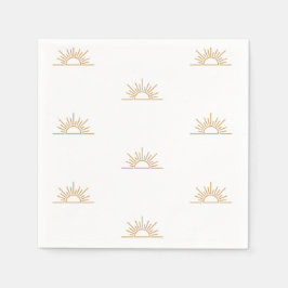 Een kleine Ray van Sunshine Boho Baby shower Servet