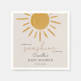 Een kleine Ray van Sunshine Boho Sun Baby shower Servet