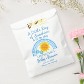 Een kleine Ray van Sunshine Boy Baby shower Bedankzakje (Gezegeld)